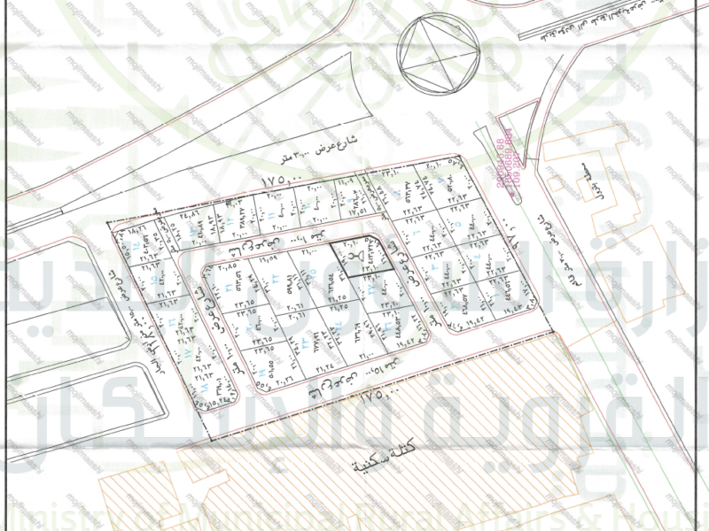 تقرير مساحي لمخطط في محافظة أحد المسارحة